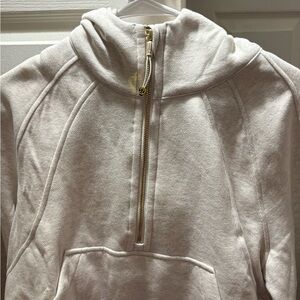 Lululemon Athletica Cream Zip-Up Sweater